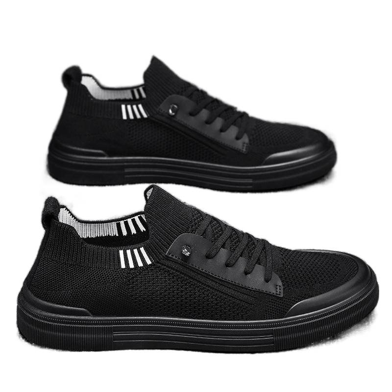Primavera y verano nuevos zapatos de hombre de un solo pie transpirables delgados zapatos casuales transpirables de tejido aéreo juvenil zapatos de panel de malla image 6