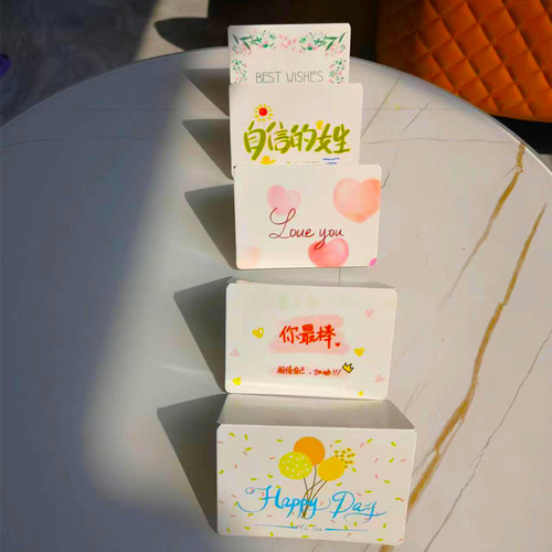 Instagram-style creative minimalist small greeting card flower shop holiday gift card mini blessing thank you card birthday card