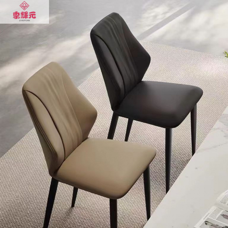 酒店意式北欧风餐椅现代轻奢靠背餐厅凳子靠背椅休闲简约家用椅子|undefined
