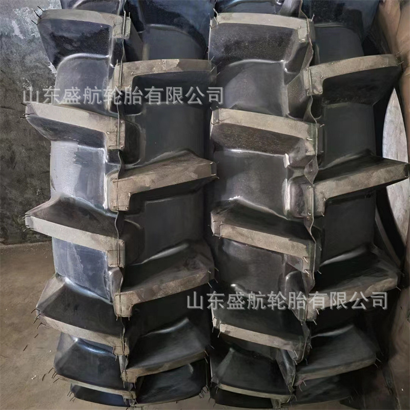 农用拖拉机水田高花专用轮胎16.9-34齿深防陷斜交充气轮胎16.9-34