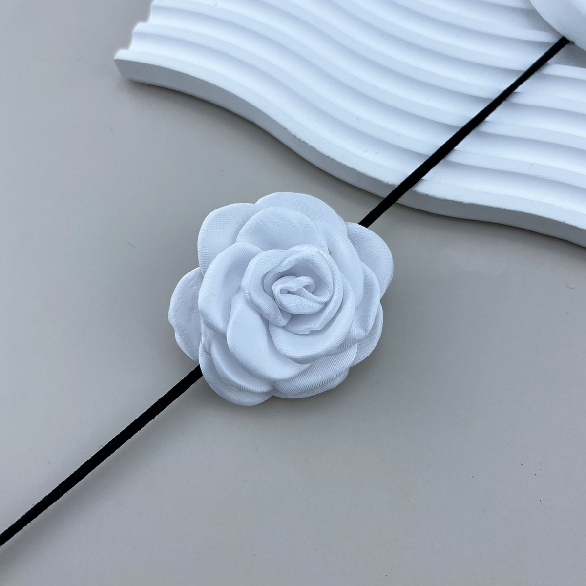 5g Weight Choker Classification Cloth Chain Material 1 Piece Quantity Holiday, Daily Occasion Gauze Material Flower Pattern Women's Gender Elegant Style Elegant Flower Gauze Choker Wholesale 9