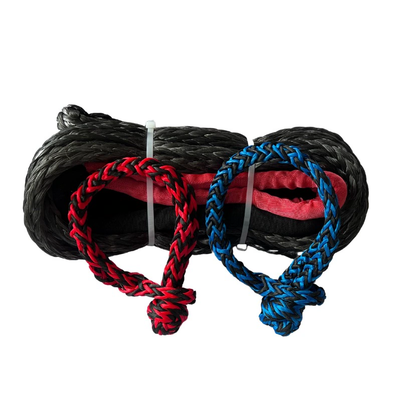 Amazon Supply 14 мм внедорожные принадлежности высокопрочная двенадцати прядная плетеная полимерная веревка для прицепа