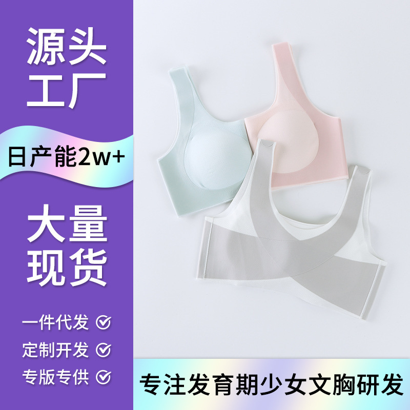 Customized Adolescent Girls' Intimates for the Second and Third Stages of Development, Girls' Bras for Middle and High School Students, Anti-Hunchback Vests