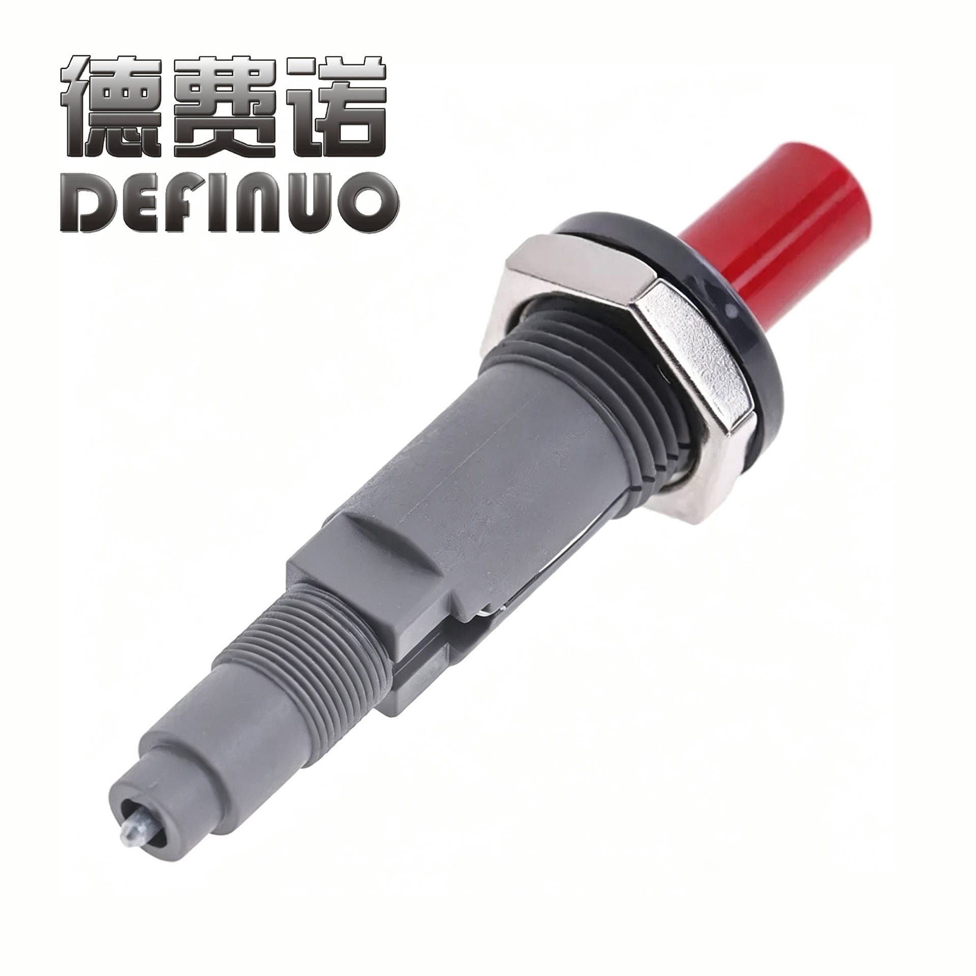 Universal Piezoelectric Igniter for Cross-Border Gas Heaters, Threaded Push-Type Ignition Accessory with Ignition Needle