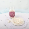 Sugar beads 10mm pearl light white