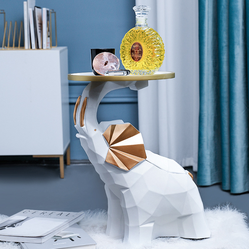 Nordic Light Luxury Elephant Decoration Creative Living Room Welcome Sofa Beside Large Floor Soft Decoration Housewarming New Home Gift