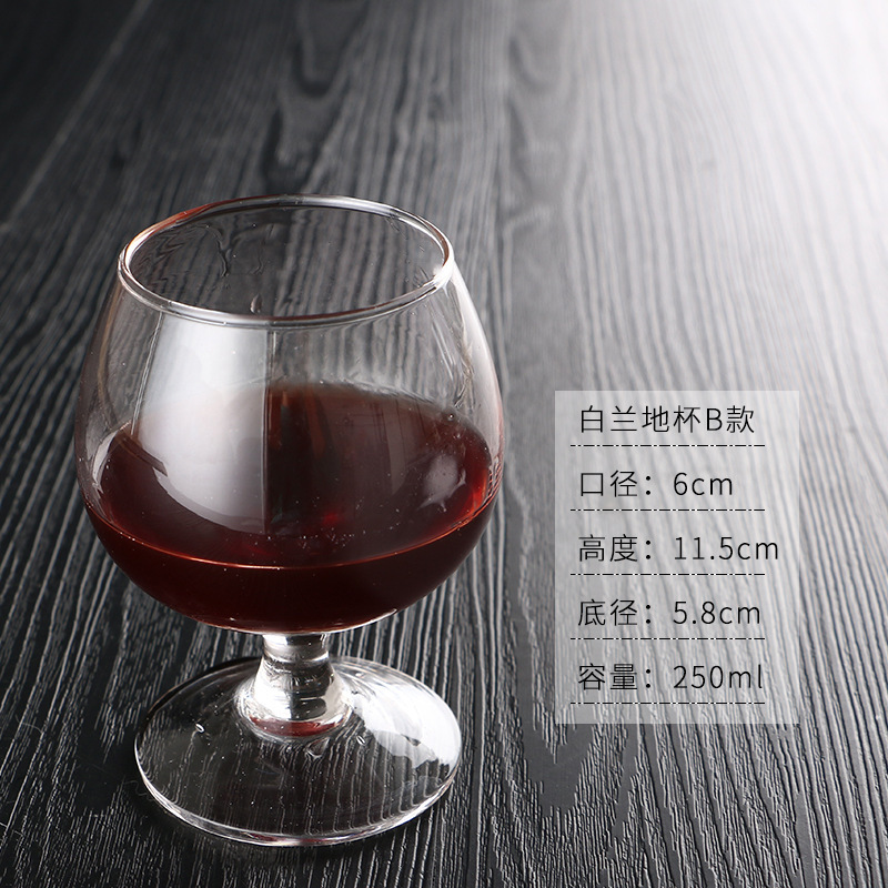 Bar gruesa copa de brandy copa de vidrio copa de vino blanco copa de whisky copa de vino corta copa de vino tinto image 6