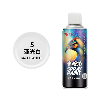 Automatic painting car special black | Avtomobil boyası - no5-matte-white-1-bottle-450ml-spray-paint