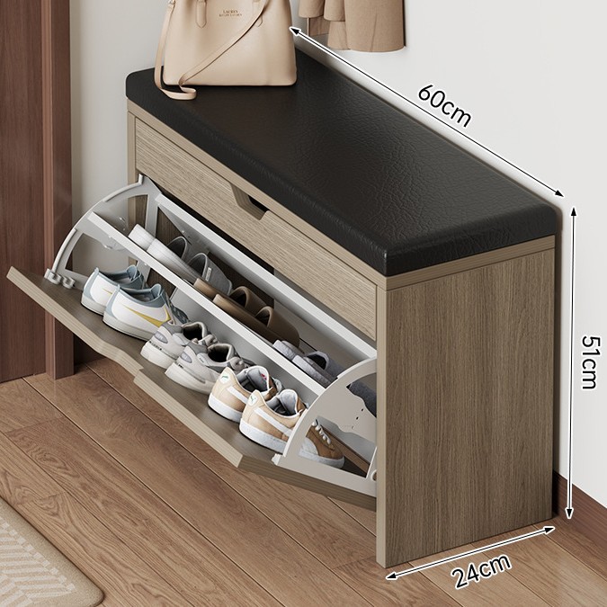 Flip CAMBIO DE ZAPATOS taburete casa puerta zapato gabinete sentado zapato taburete de entrada Internet celebridad casa bolsa suave cojín zapato estante