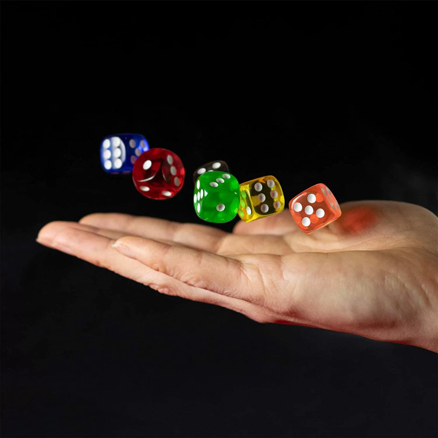 Многоцветные игральные кости округлые, (跨境 торговля), 1.6см