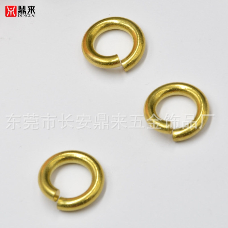 厂家现货常规铜圈 线割圈 箱包扣饰品钥匙扣配件多规格挂圈首饰
