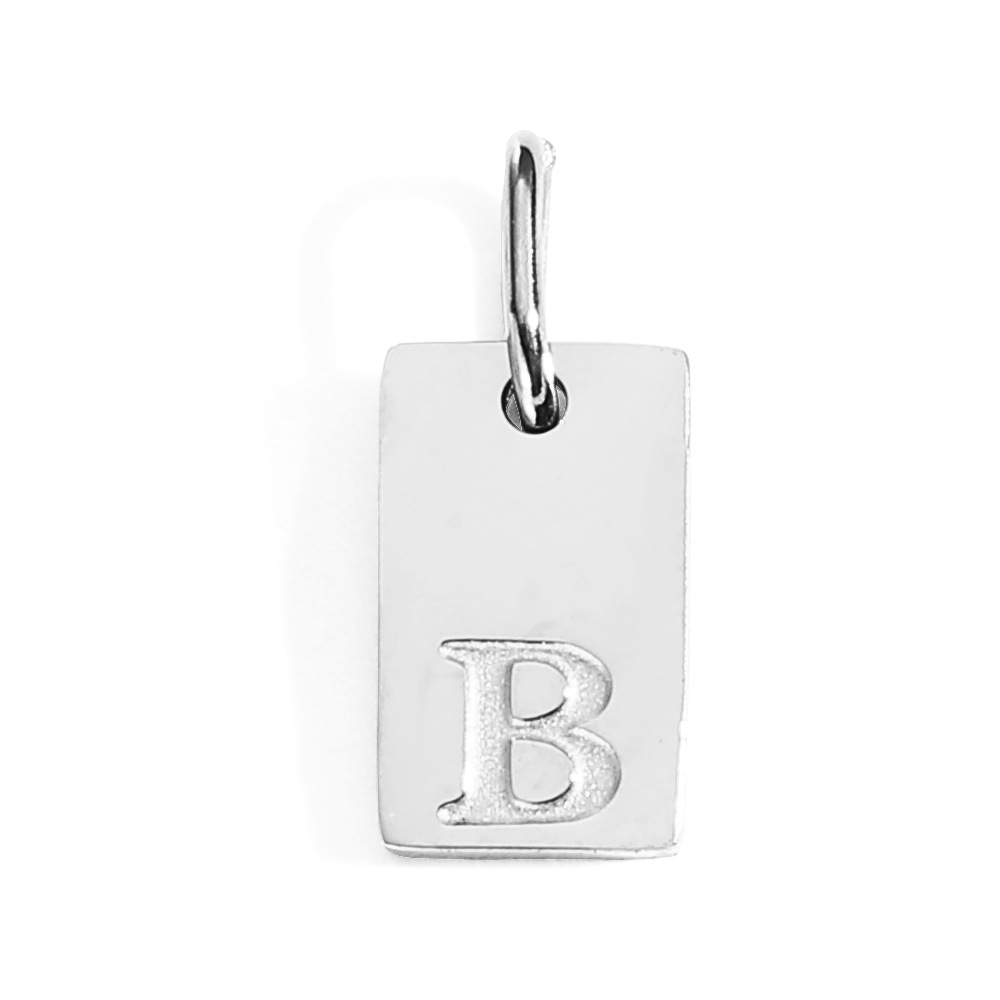 3g Weight Pendant Jewelry Making Type DIY Jewelry Accessories Classification 1 Piece Quantity 316 Stainless Steel Material Letter, Word Pattern Plating Design Simple Style, Classic Style Style 1 Piece 316 Stainless Steel  Letter Word Pendant DIY Jewelry Accessories 10
