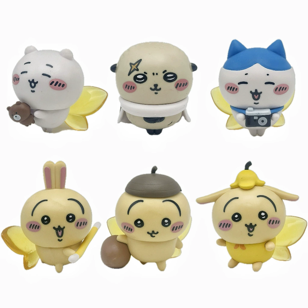 Японская фигураChiikawa Jiikawa Jiikawa фигура Happy Hachi самоироничный медведь гашапон кукла модель торт украшение
