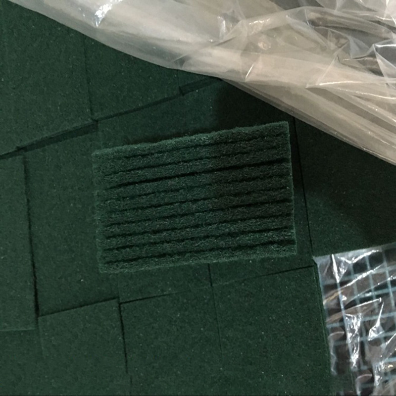 厂家直供0.6cm墨绿浸胶百洁布厨房洗碗刷锅清洁布除锈加厚抹布