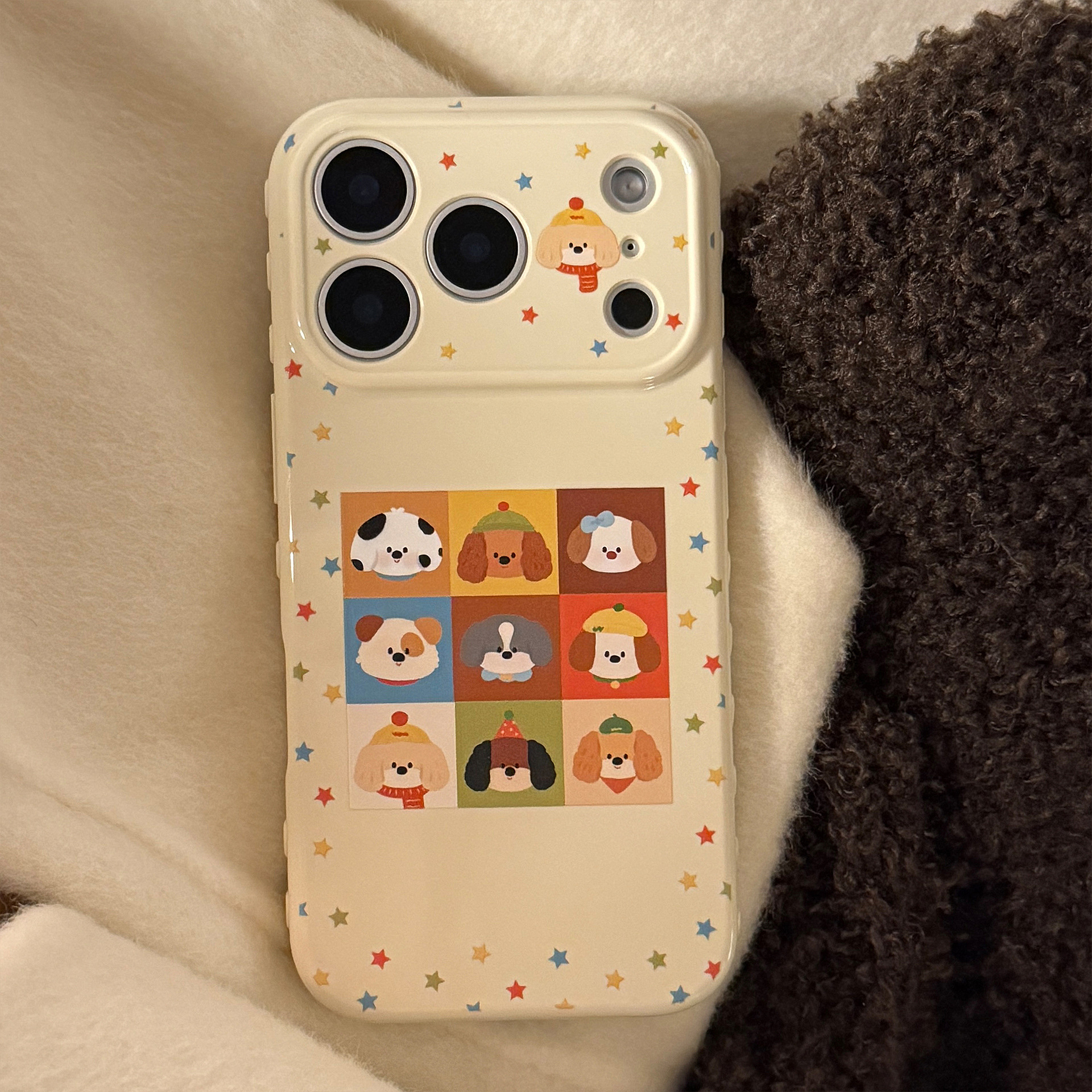 Custodia per telefono con stelle colorate per iphone pro max_voghion.com