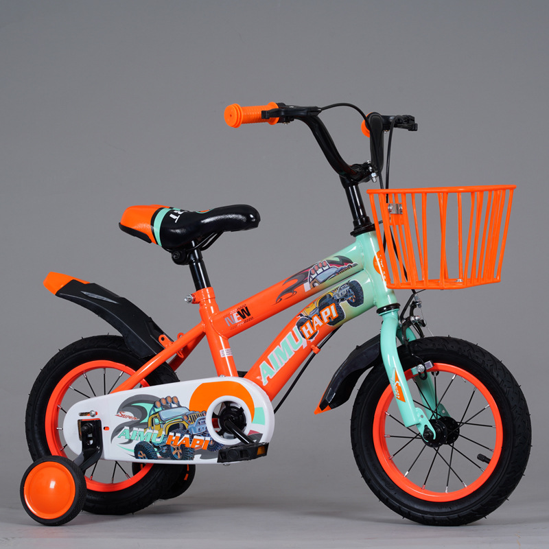 Children's Bicycles for Boys and Girls, Ready-Made Bicycles for Students Aged 3-8 Years Old, with Flash Wheels