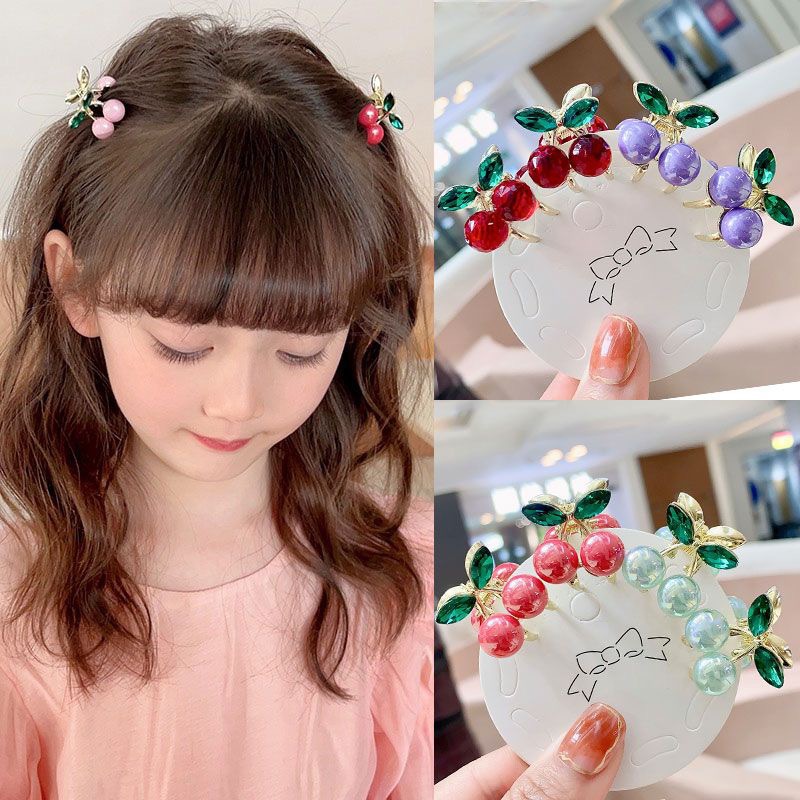 6g Weight Hair Claws Hair Accessories Type 1 Piece Quantity Holiday, Street Occasion Imitation Pearl Material Cherry Pattern All Seasons Season Women's Gender Cute, Sweet Style Cute Sweet Women's Cherry Imitation Pearl Hair Claws 10