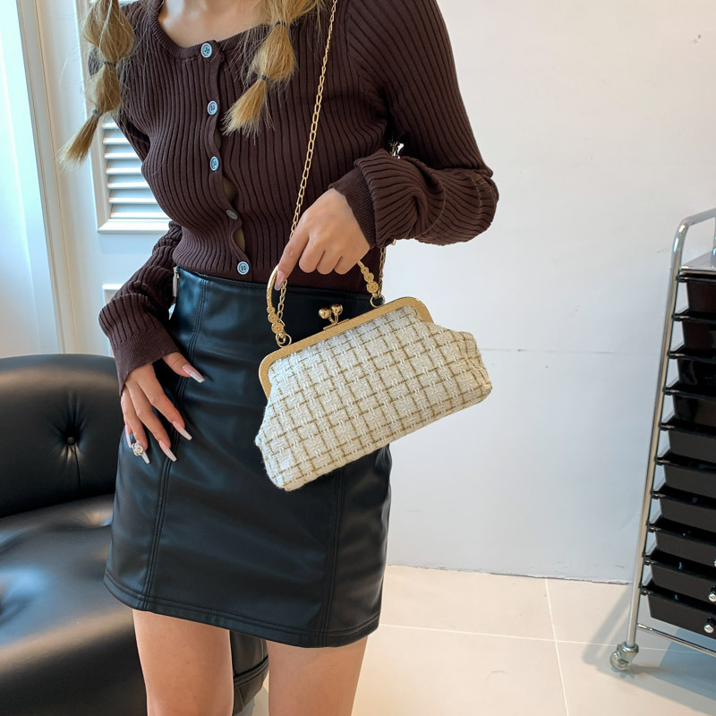Fashion Chain Bag Autumn New Trend Simple Shoulder Bag Shell Bag Casual Crossbody Bag Women's Bag_voghion.com