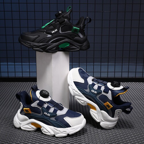Boys 'shoes, sneakers, autumn and winter new children's running basketball shoes, medium and small boys' cashmere and cotton