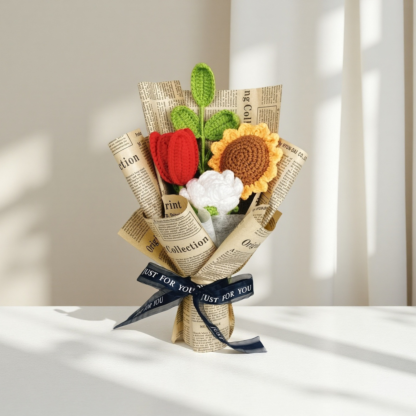 Tulipán rojo rosa blanco (bolsa de regalo gratis)_1