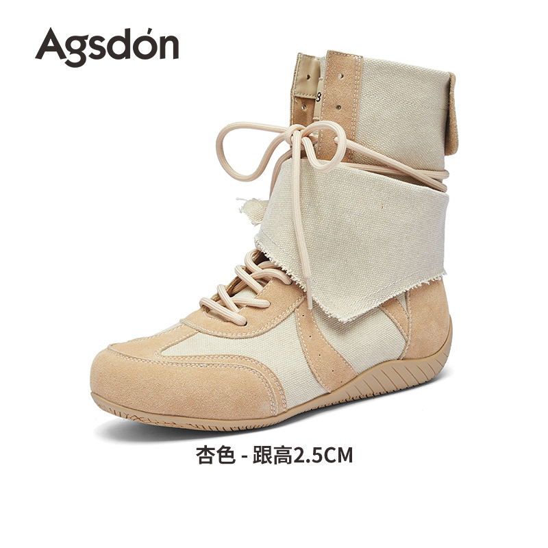 Botas de boxeo para mujeres 2026 nuevo otoño superfuego botas Martin retro botas cortas botas de moda de alto perfil