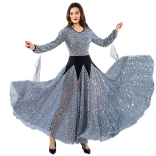 Modern Dance Dress Ballroom Dance Big Swing Dress Waltz Dress