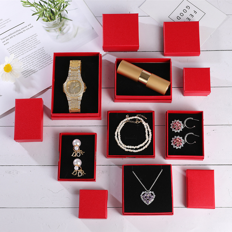 17g Weight Jewelry Boxes Classification 1 Piece Quantity Daily Occasion Solid Color Pattern Fashion Style 1 Piece Fashion Solid Color Paper Jewelry Boxes 3