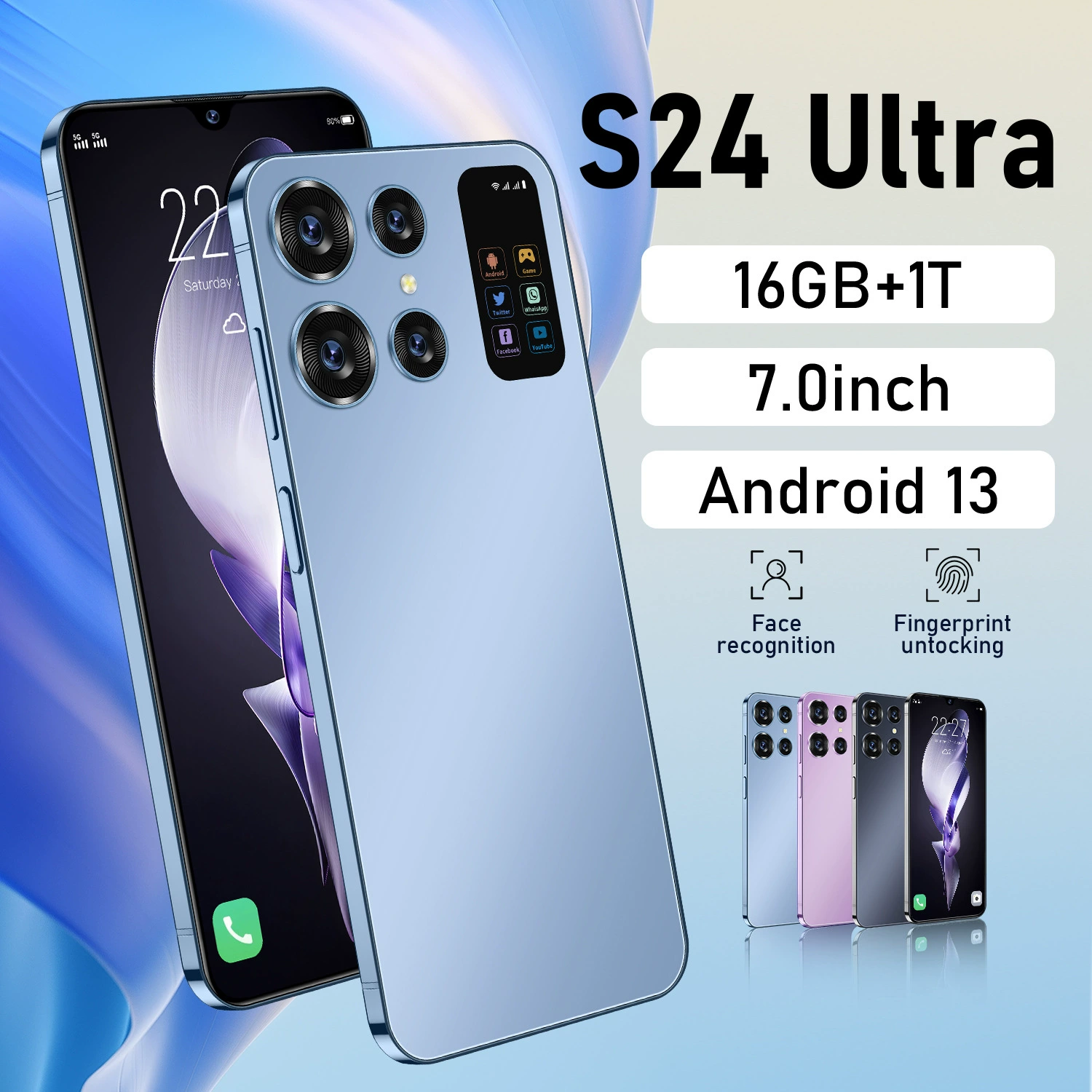 (Граница торговли), S24, мобильный телефон, смартфон, S24 Ultra, 7.3 дюйма, 5G