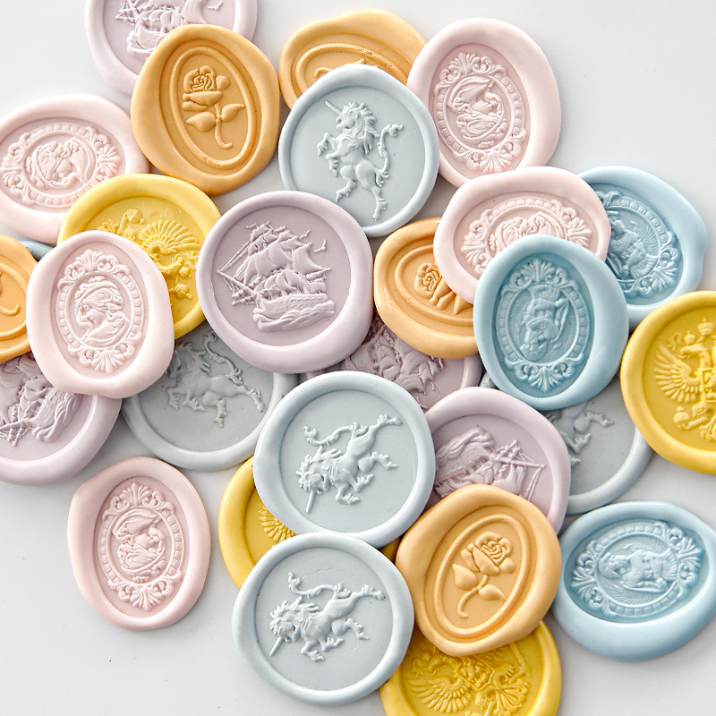 Suidisi manufacturer wholesale embossed fire paint seal special-shaped oval brass seal head sealing wax envelope hand account