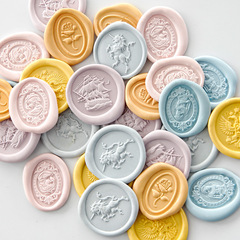 Suidisi manufacturer wholesale embossed fire paint seal special-shaped oval brass seal head sealing wax envelope hand account