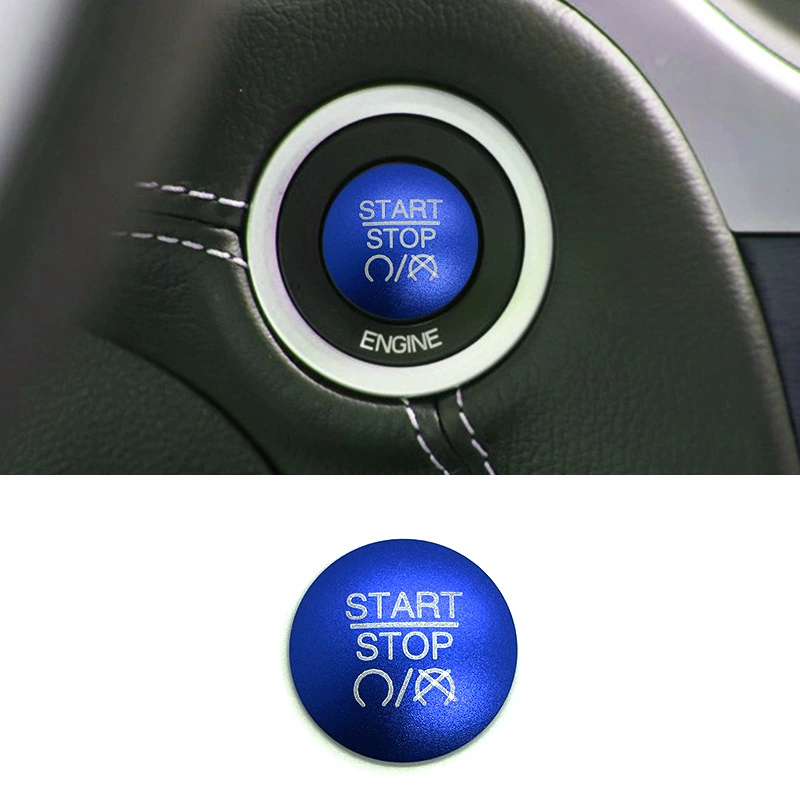 Suitable for Chrysler 200 300C one-click start button decorative patch ignition button protective cover interior parts