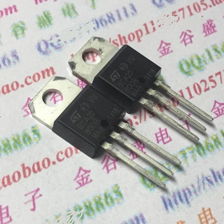 全新原装 BTA20-800B TO220 双向可控硅 20A/800V 双向可控硅