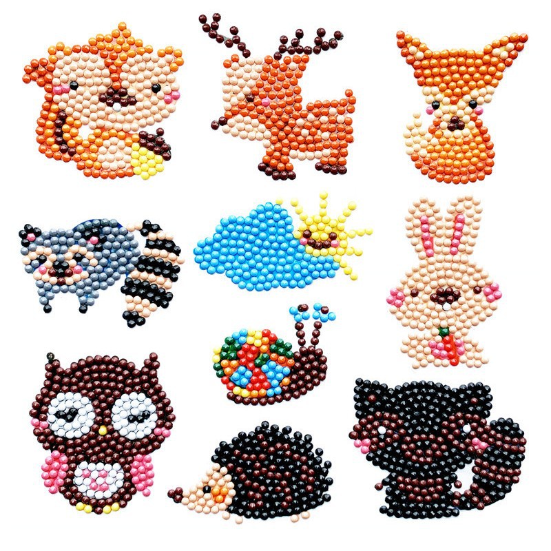 2024 nuevo estilo 5d princesa de dibujos animados pegatinas gratis pintura de diamantes artesanía para niños pegatinas decorativas de bricolaje pegatinas de refrigerador