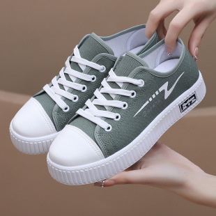 New Low-top Canvas Shoes Women's Soft Sole Non-slip Fashion Casual Board Shoes Breathable Super Soft Flat Student Cloth Shoes