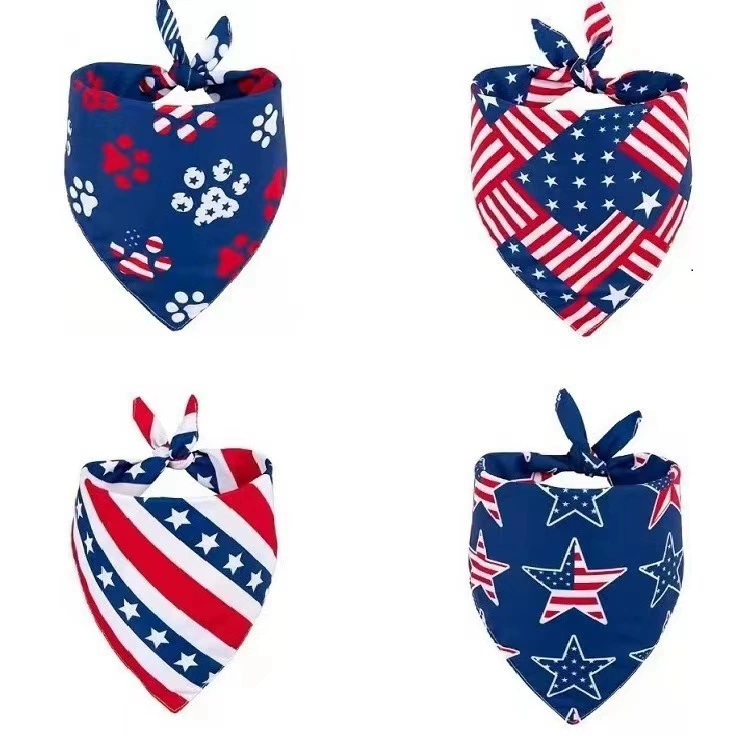 Трансграничные новые европейские и американские домашние животные треугольное полотенце полиэстер собачий нагрудник рот полотенце кошачий шарф декоративные принадлежности
