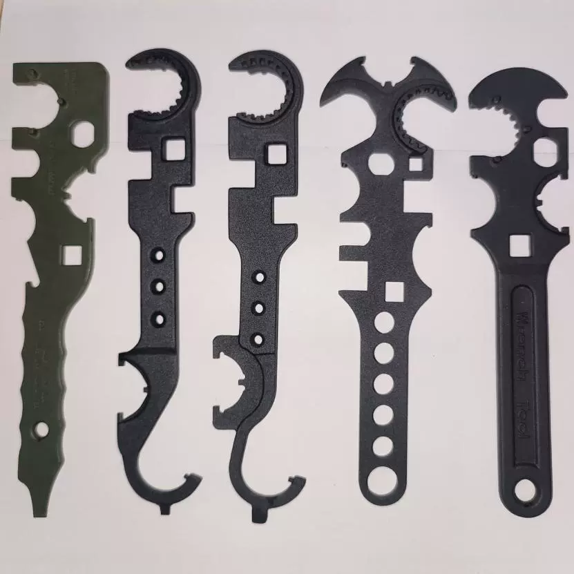 户外战术多功能鱼骨扳手AR15/M4工具金属制Y36-A野战多功能扳手