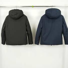 跨境毒家现货正确版本高品质P家新款三角标连帽棉服外套男女同款