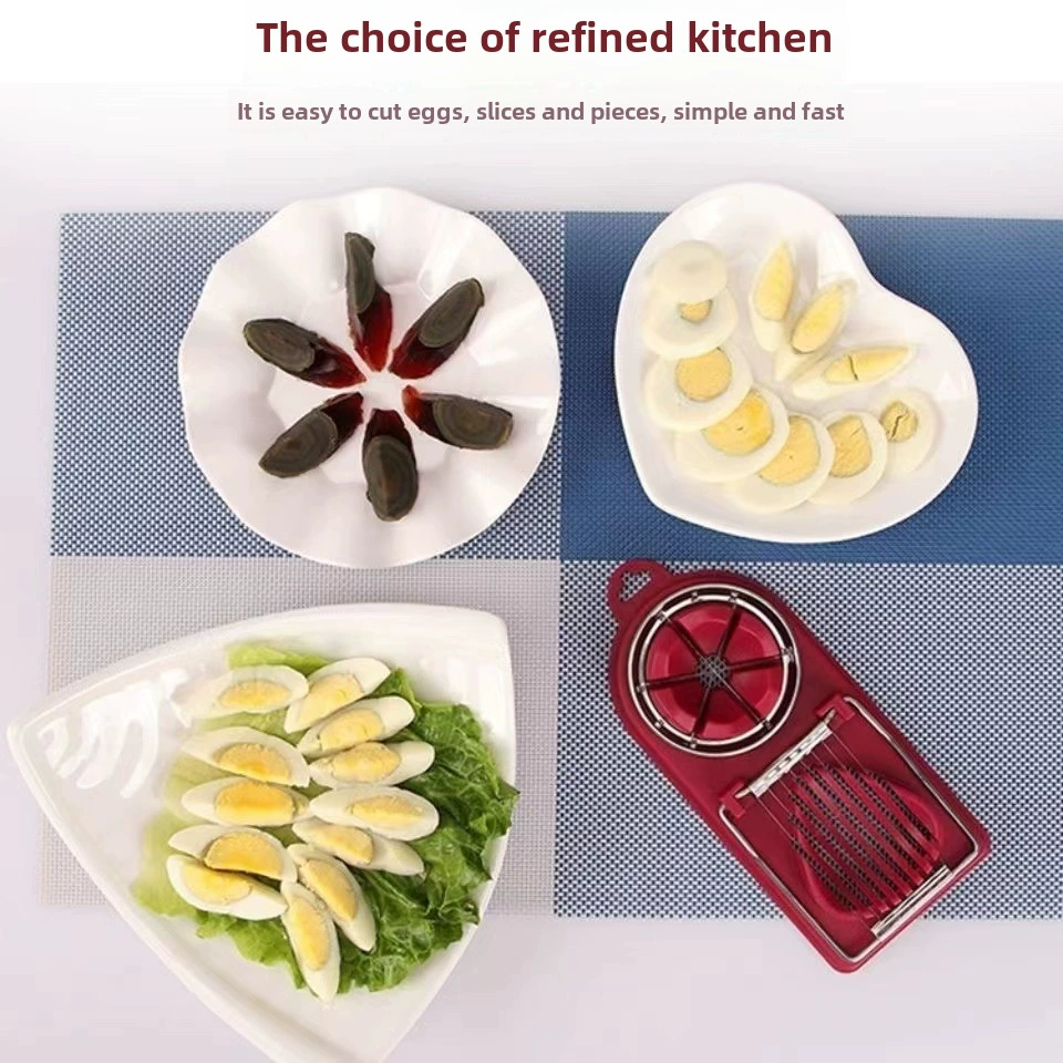 Egg slicer Household Stainless Steel Egger Two Blossom Eggs Cut the Egg Egg Arter