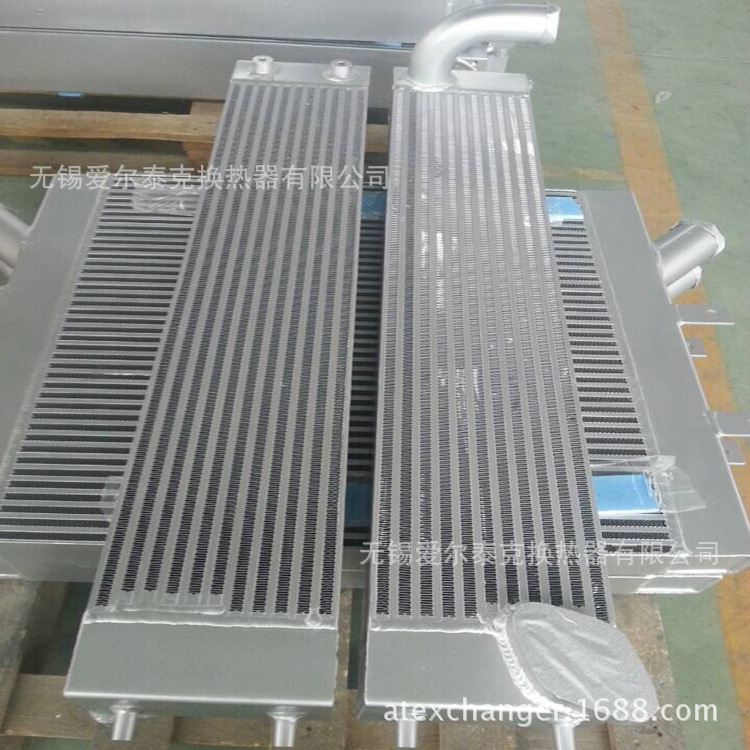 厂家供应制定小松工程机械挖掘机用油散热器水箱中冷器
