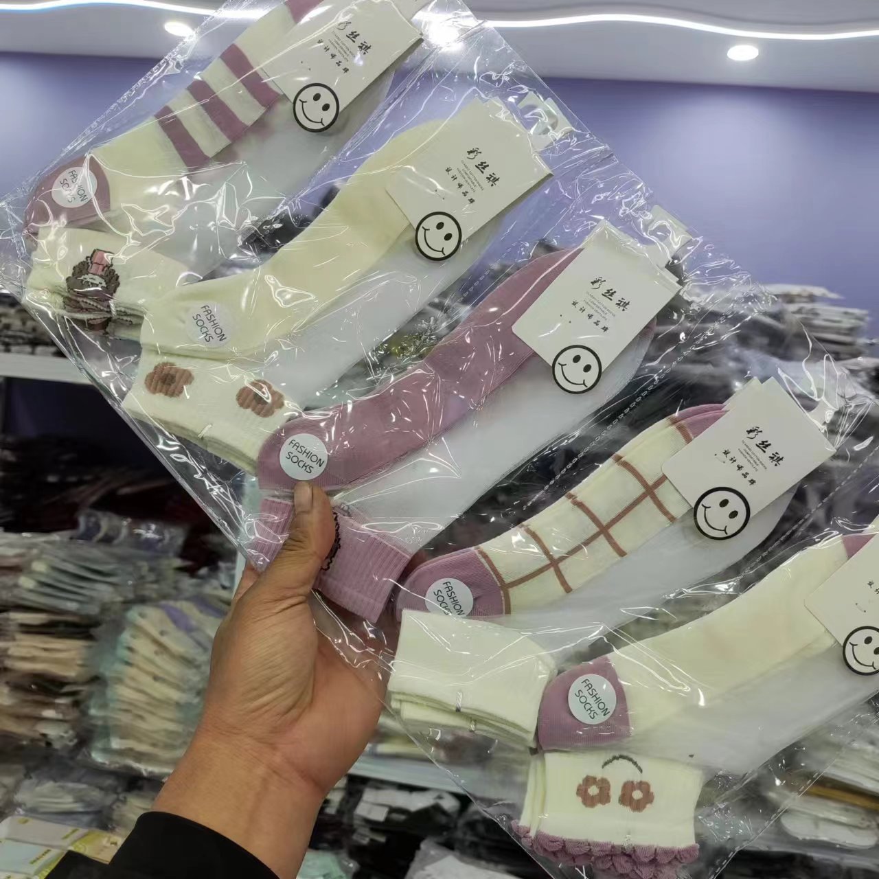 Spring and summer new Japanese and Korean Women's Boat Crystal socks student college style fashion trend personality women's crystal boat Socks spot