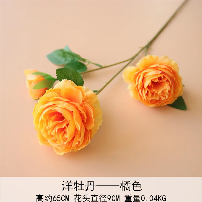 Peonía extranjera, rosa brasileña, boda, flor artificial, flor falsa, flor artificial, decoración del hogar, accesorios de vestir al por mayor