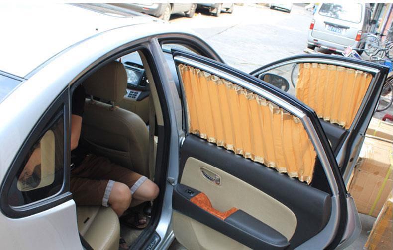 Modern Old Model Tucson Car-Specific Sunshade Curtains, Car-Mounted Double-Track Privacy Blackout Curtains