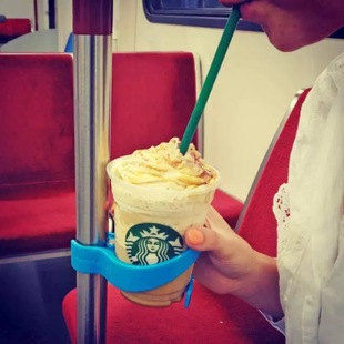 Portable Public Transportation Cup Holder Subway Coffee Cup Holder Coffee Drink Cup Holder