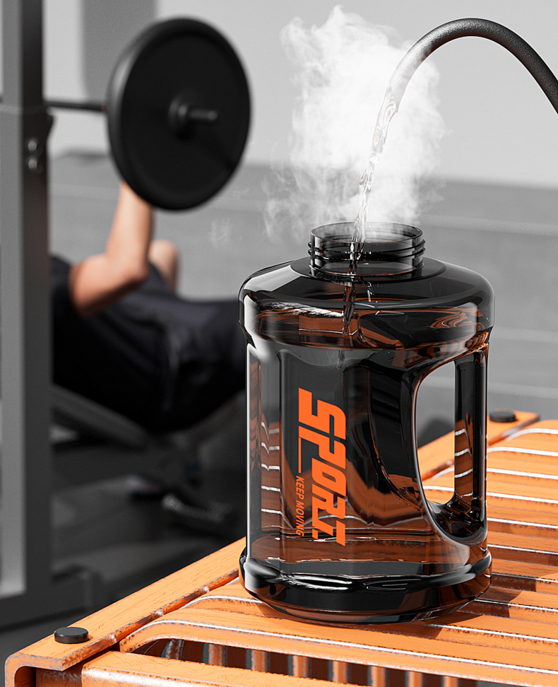 Extra Large Capacity Plastic Bottle High Temperature Resistant Ton Bucket 2025 Summer New Model For Men Sports_voghion.com