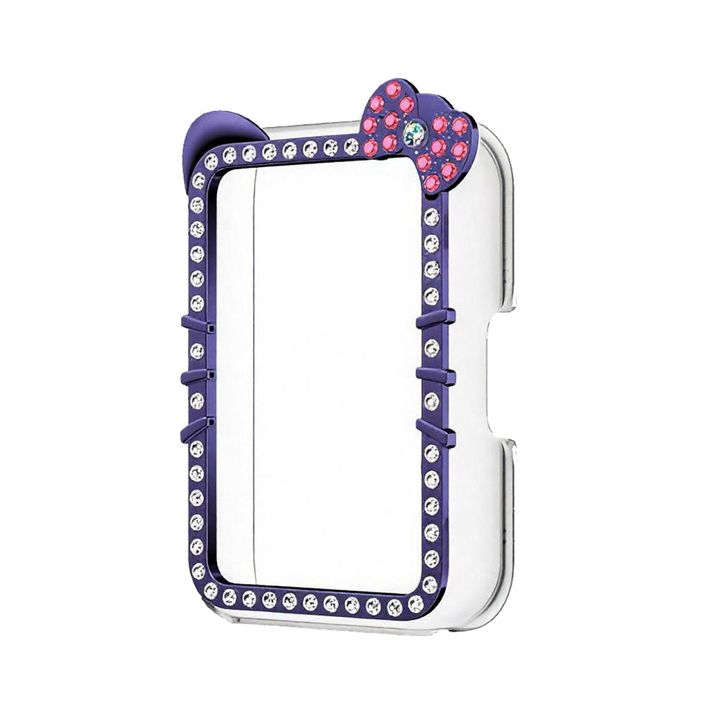 Purple (KT cat single row diamond hollow shell)