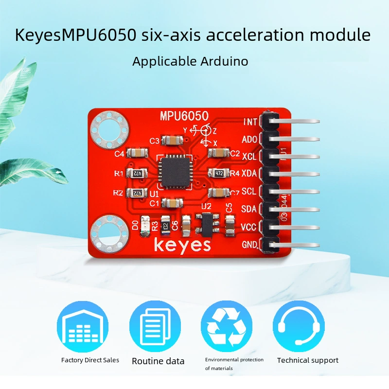 Arduino, датчик, модуль, электронный совместимый гироскоп