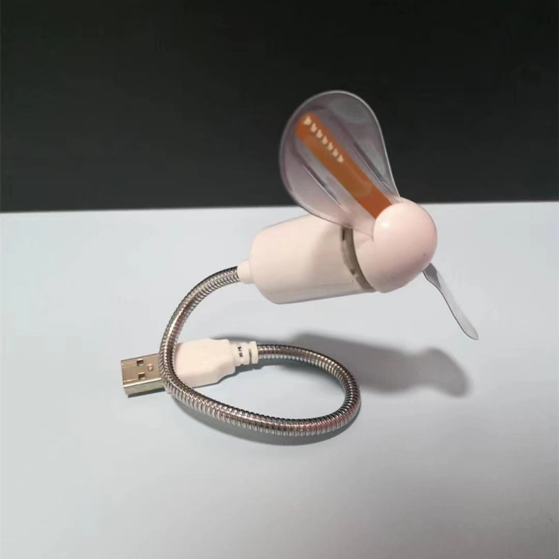 Venta al por mayor nuevo exótico creativo USB flash ventilador mini ventilador eléctrico luminoso publicidad regalo LED pequeño ventilador