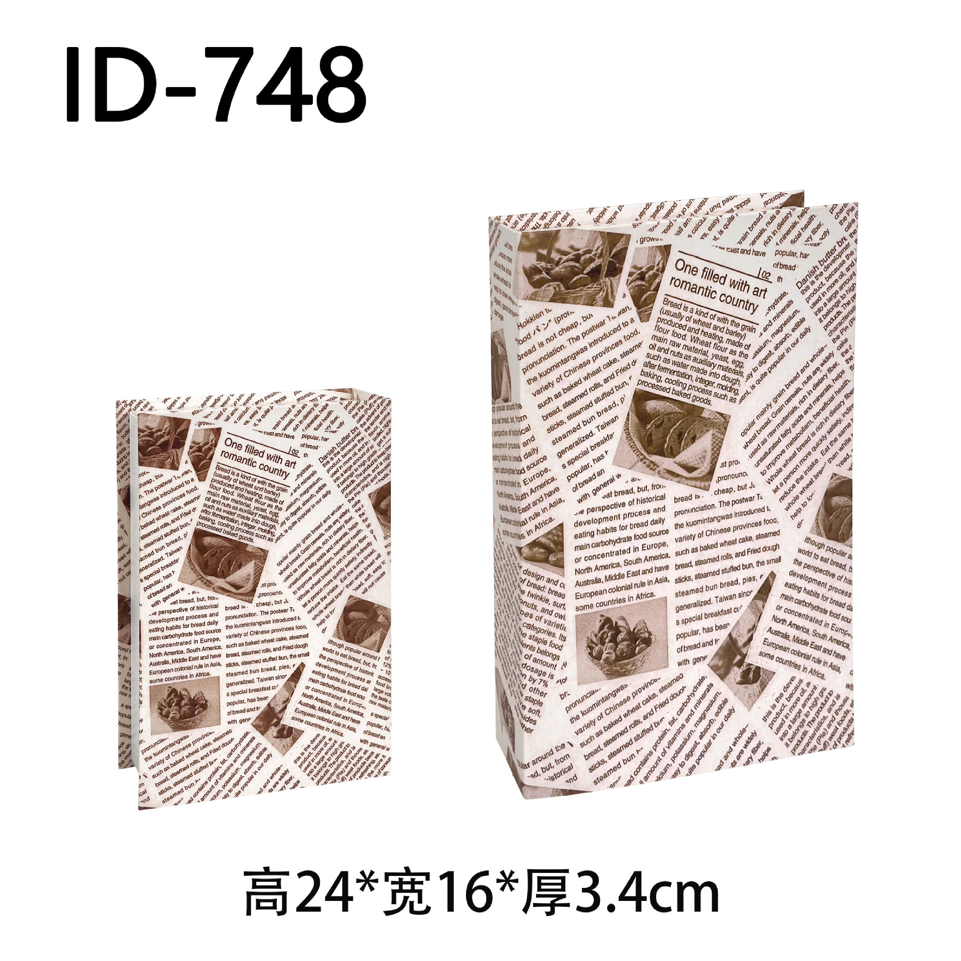 Libros falsos plegables estilo nórdico/INS, props de fotografía, decoración suave, muestra de fábrica