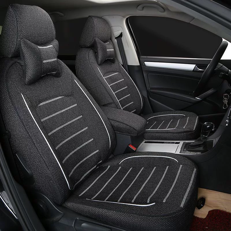 Автомобильный чехол сиденья полностью окруженный льняной тканью специальный чехол сиденья 25 новых чехол сиденья четыре сезона универсальный летний полный набор