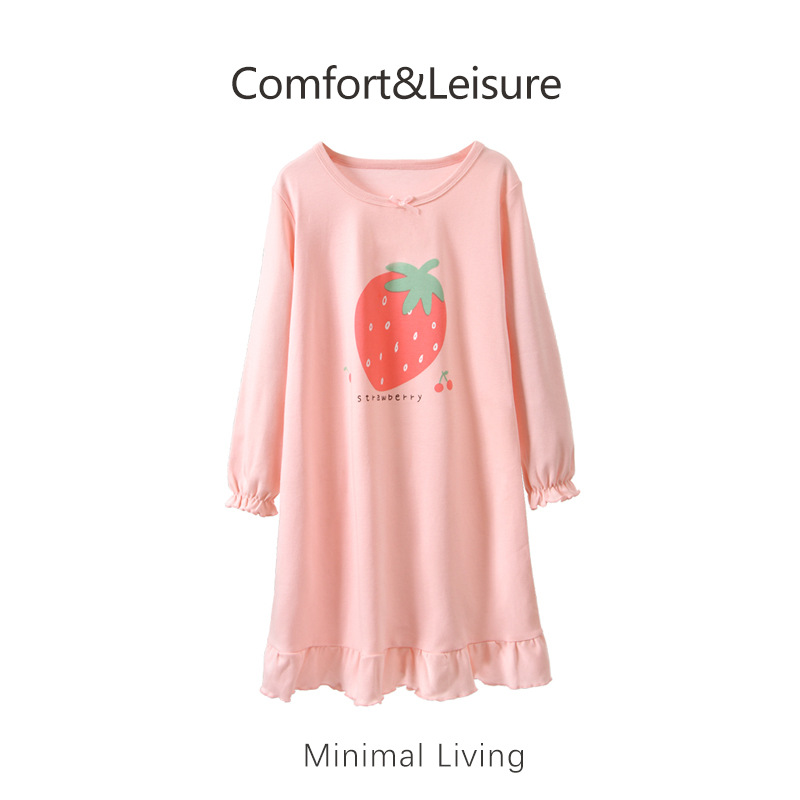 Girls' Pajamas, Cotton, Medium and Large Kidsren's Pajamas, Home Clothes, Kidsren's Air-Conditioned Clothes, Baby Pajamas, Sleeping Bags, Family Models